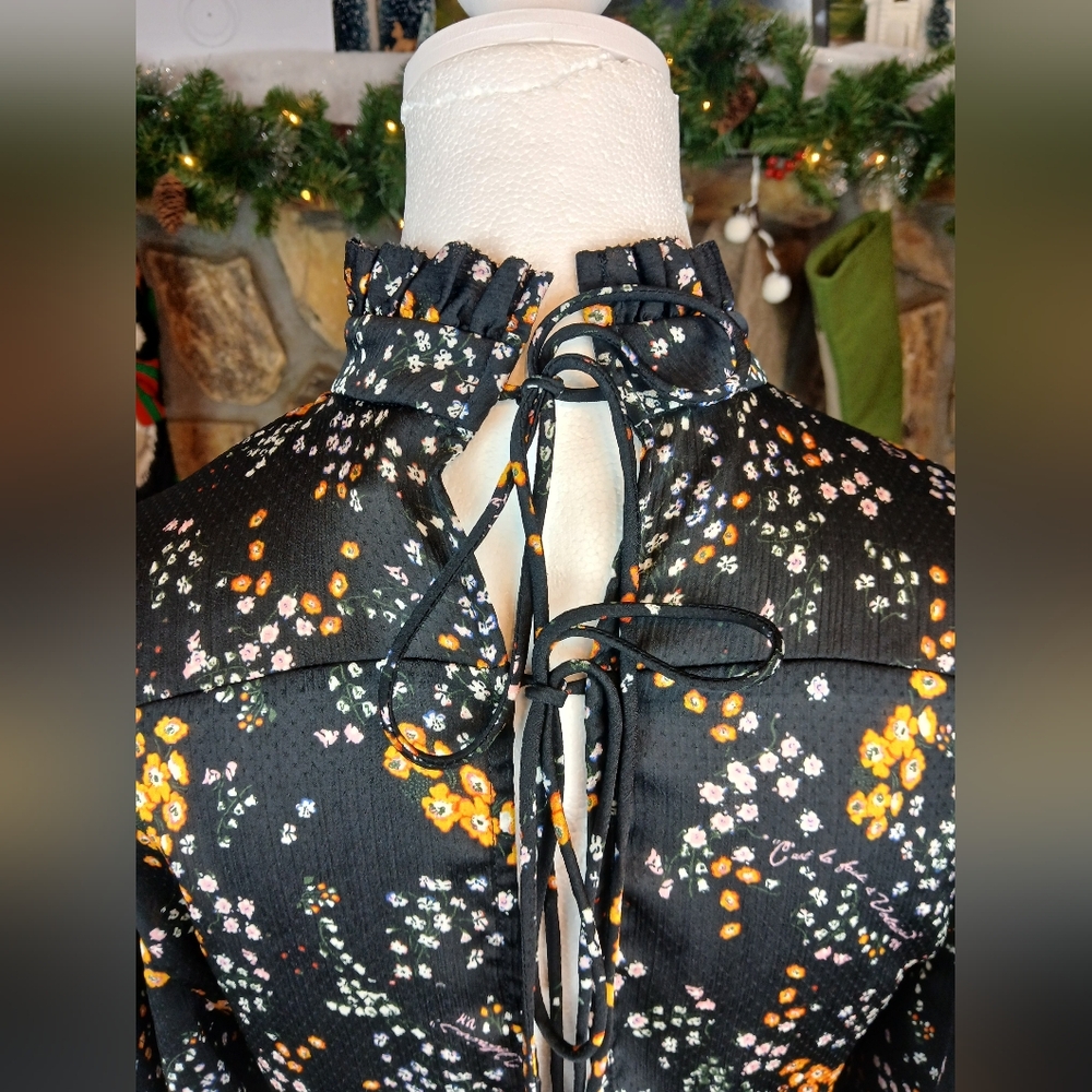 Zadig & Voltaire Roza Spark Flower Autumn Winter 2021 2022 Mini Dress Noir Small - Picture 12 of 15